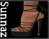 (S1)Black Lace-Up Heels