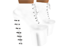 white winter boots