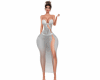 silver gray dress