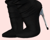 E* Black Leather Boots
