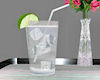 !Diet Water glass w/lime