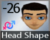 Head Shape -26 M A