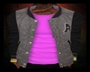 [97S]Jacket+T-Shirt Pink