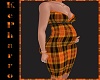 Plaid Orange Prego Dress