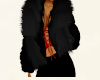 NY Nights Fur Coat Black