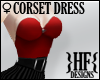 }HF{ Corset Dress Red