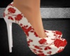 {Ivy}Red Floral Shoes