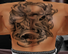 full back skull tattoo