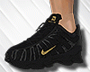 NK SHOX PRETO/DOURADO
