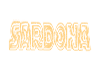 Sardona name sticker