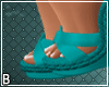 Teal Wedges