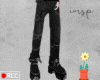 Black gothic denim M