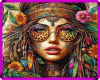 Hippie girl Art #1