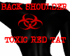 Red Toxic shoulder tatto