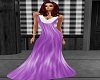 purple bridesmaid gown