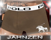 J* Polo Boxer Brown