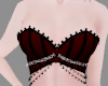 red burlesque corset