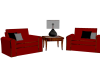 Red and Black Chair set
