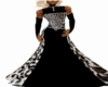 FB Diva Blk Leopard Gown