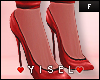 Y. Crimson Love Heels