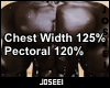 Chest Width/Pec 125/120%