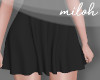 [M] Simple mini skirt-bk
