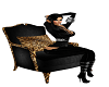 ~Li~Leopard Black Chair