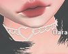 R. Heart Choker - White
