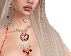 red valentine necklace