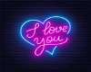 Neon I Love You Sign 2