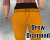 Dd- Droop Orange Jeans