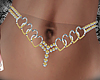 *P* Hearts Belly Chain