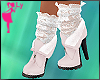 !L Pink Lace Boots