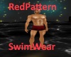 [BD]RedPatternSwimWear