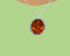orange gem necklace