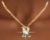 Bling Letter (R) Ncklce~