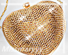 DIVA~GOLD HEART PURSE