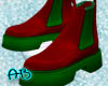 [AB]Red Leather Boots
