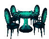 Teal Coffe Table Chairs