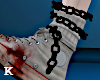 black ankle chains