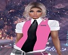 Pink Vest Black Tie