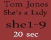 TOM JONES-SHE`S A LADY