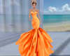 Tangerine Mermaid Gown