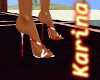 -K- Heels rd wht bl