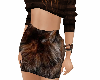 Fur textured skirt