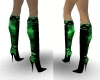 ~Y Knee High Green Boot