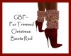 GBF~Fur Trim Red Boots