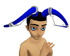 blue chained horns
