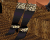Boots black leopard