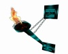 [SD] TEAL WALL TORCH